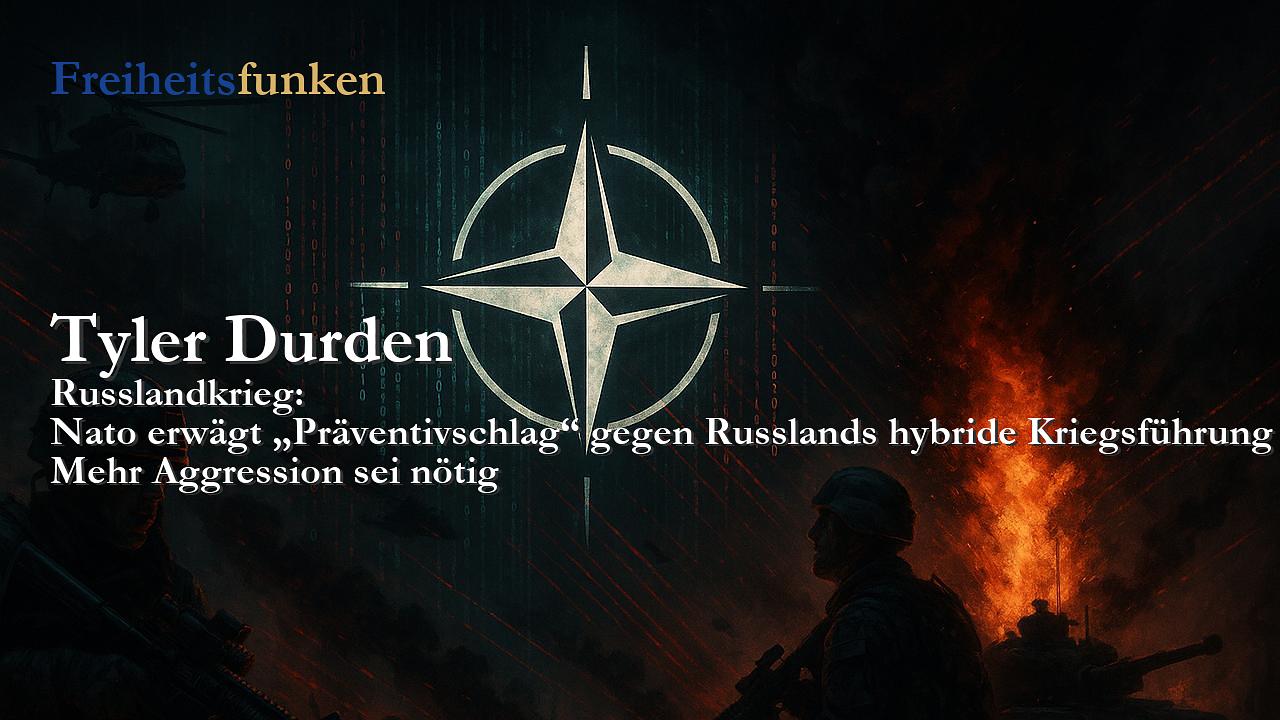 Tyler Durden: Nato erwägt „Präventivschlag“ gegen Russlands hybride Kriegsführung (Kolumne der Woche) Tyler Durden: Nato erwägt „Präventivschlag“ gegen Russlands hybride Kriegsführung (Kolumne der Woche)