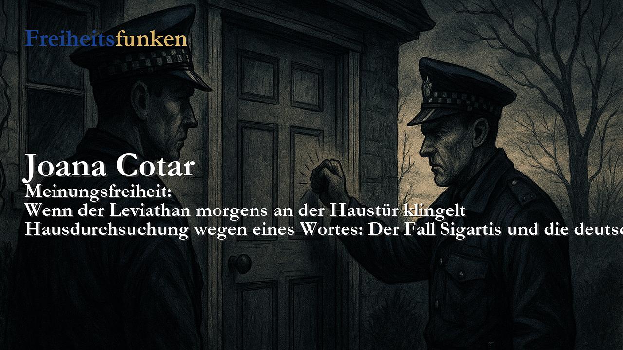 Joana Cotar: Wenn der Leviathan morgens an der Haustür klingelt (Kolumne der Woche) Joana Cotar: Wenn der Leviathan morgens an der Haustür klingelt (Kolumne der Woche)