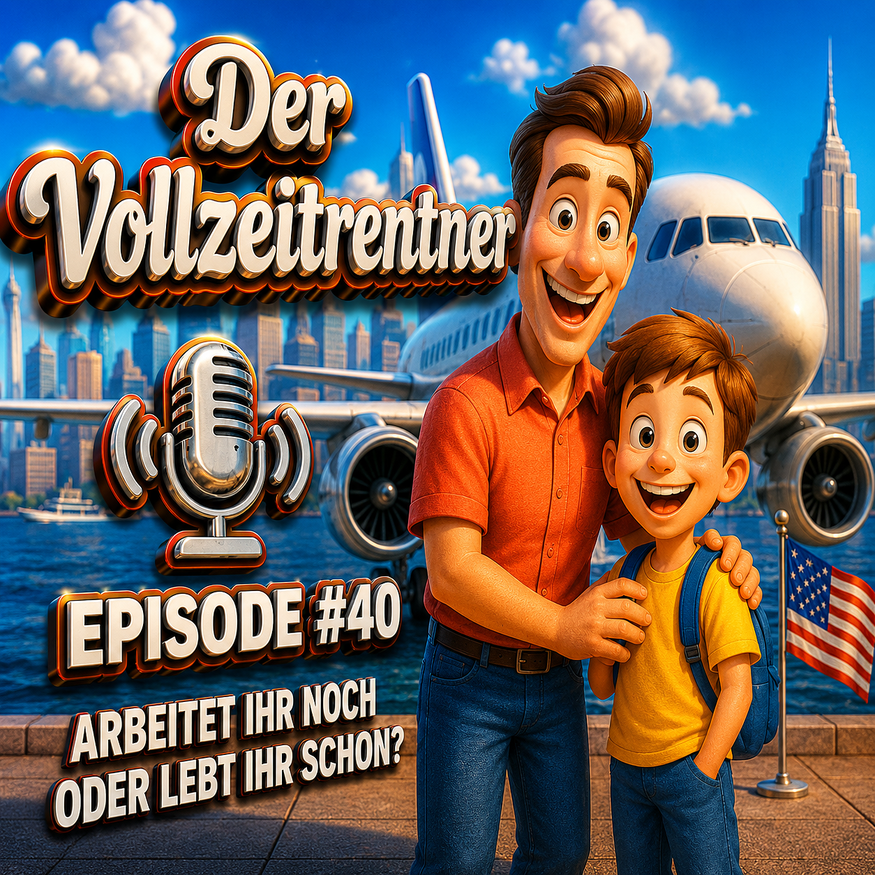 DIE REISEN IN DIE VOLLZEITRENTE --- ERSTE SCHRITTE IN DIE NEUE WELT – ODER: WIE MEIN SOHN UND ICH BOSTON UND NEW YORK🗽 UNSICHER MACHTEN episode artwork