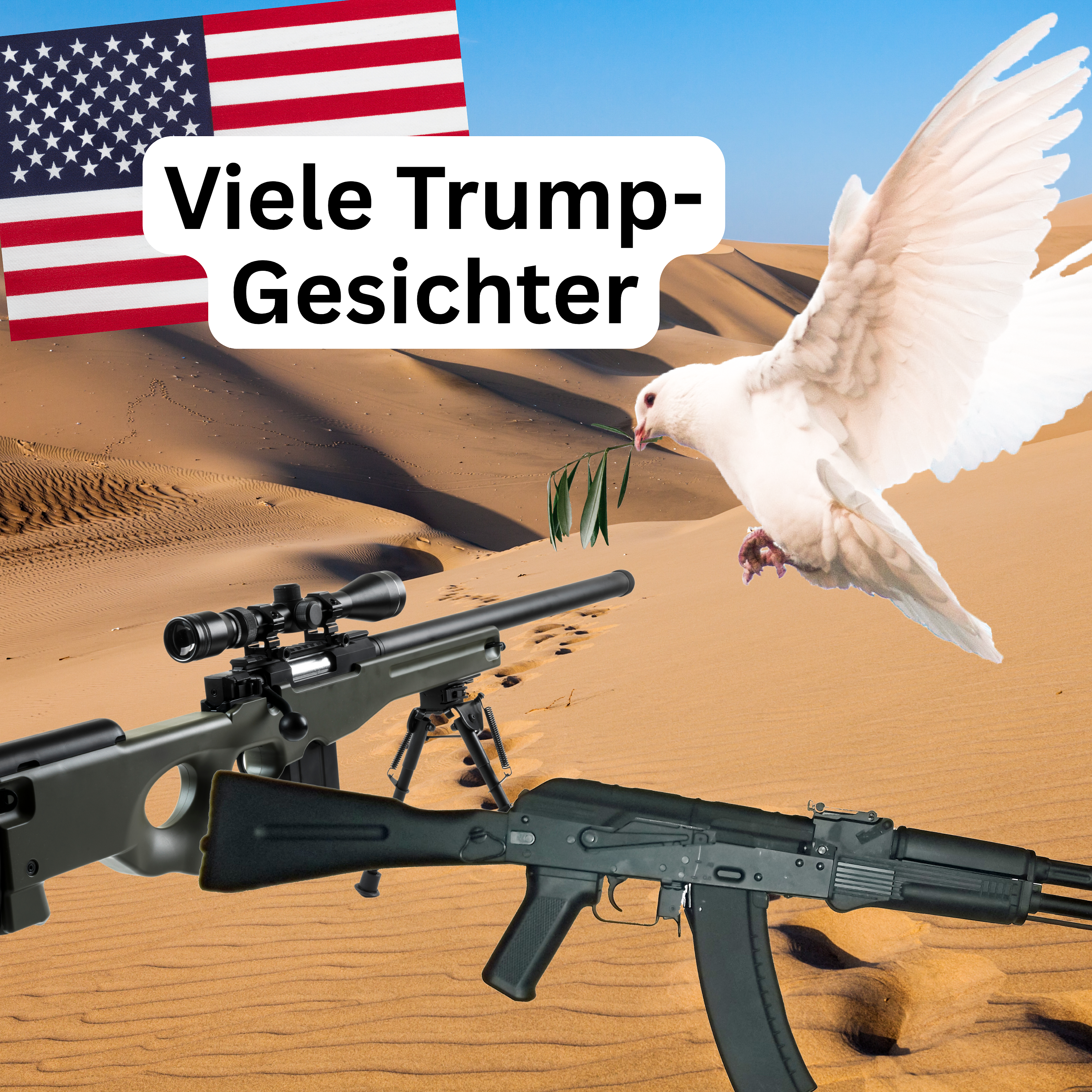 Zwei Trump-Gesichter?