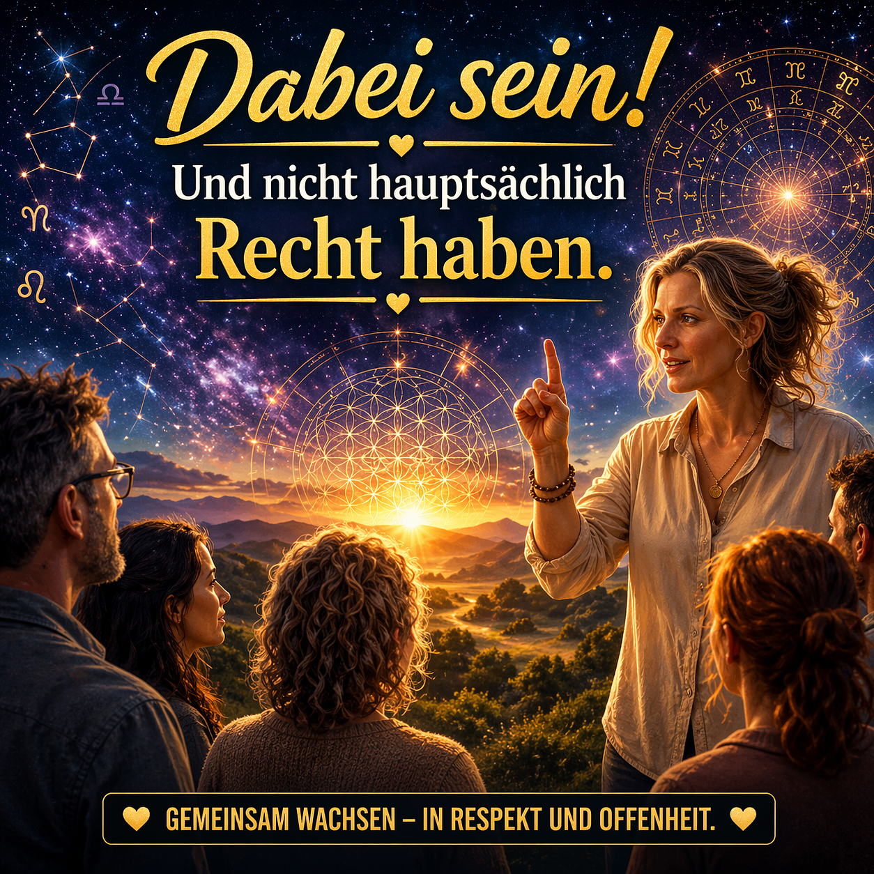 Dabei sein statt Recht haben: Bewusst leben im Wandel der Zeit