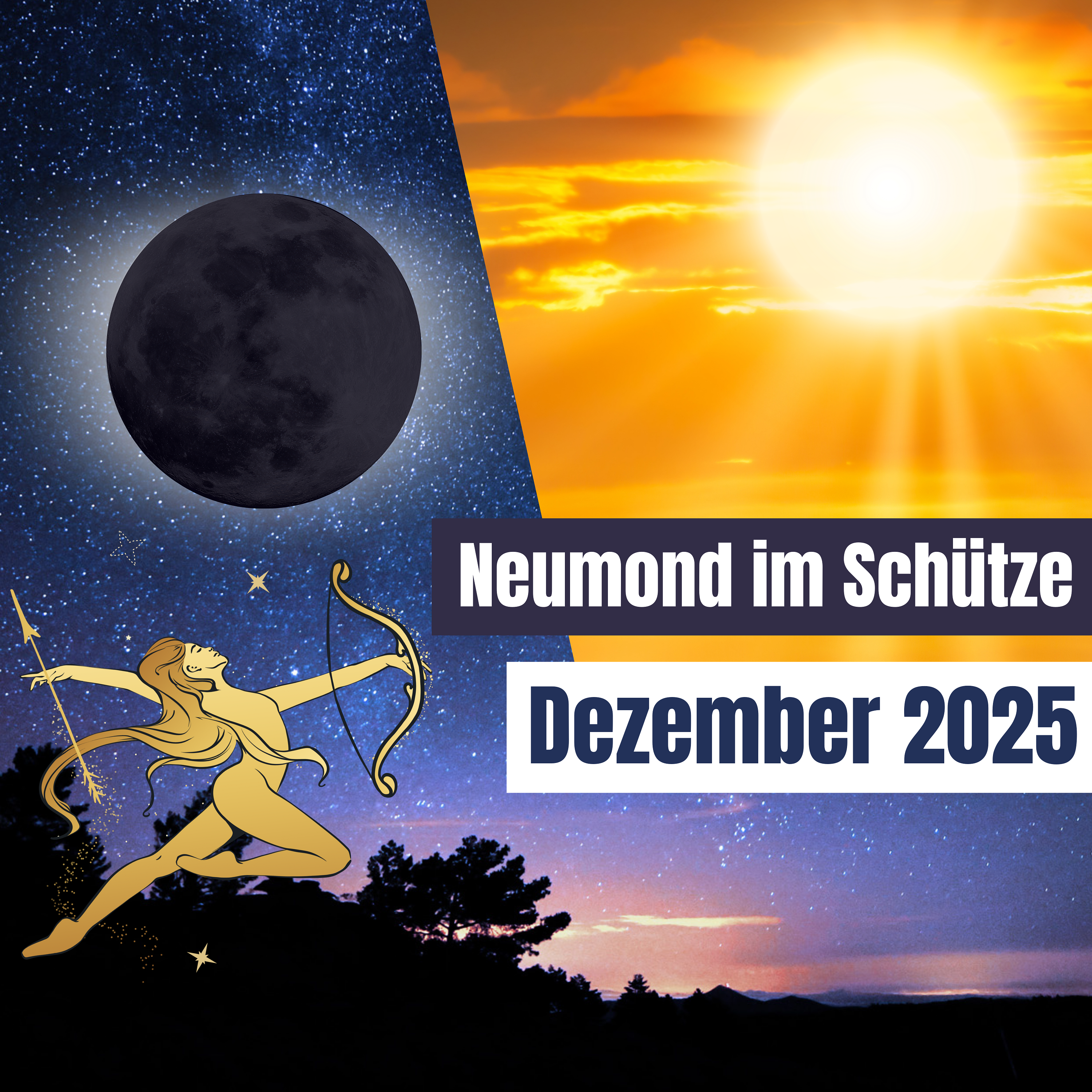 Neumond im Schützen: Ein Neubeginn im Dezember 2025 – Was bedeutet das für Sie?