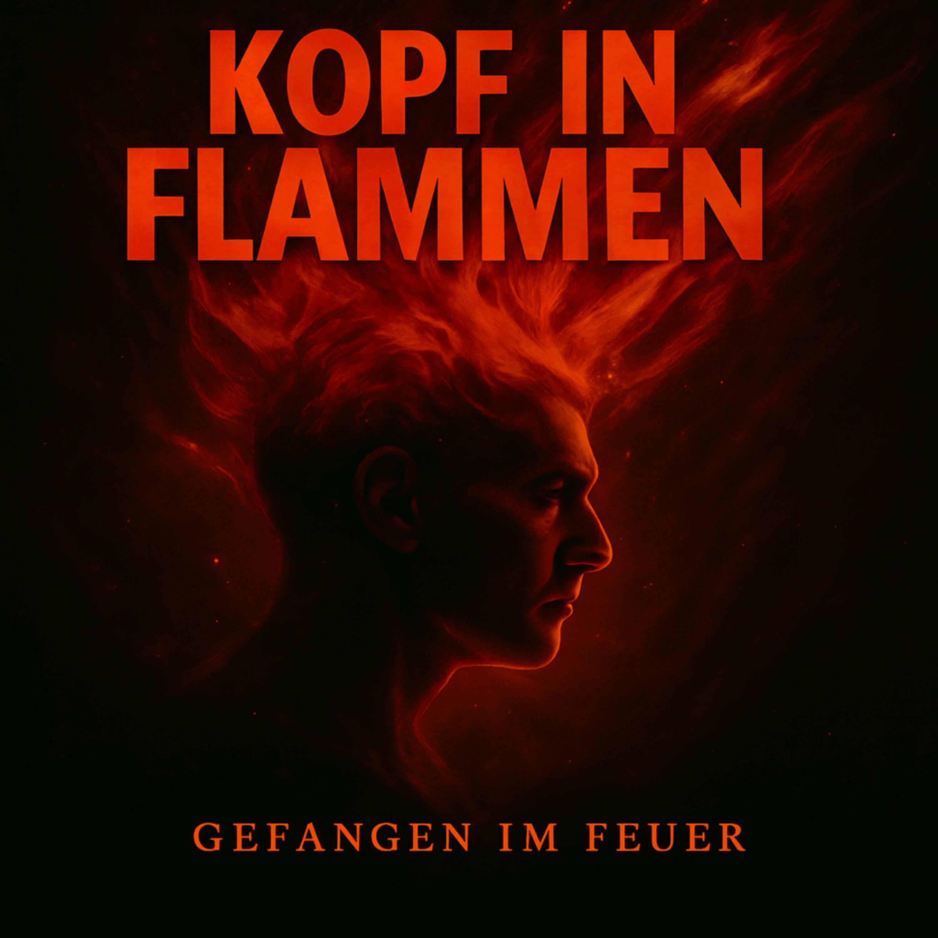 Kopf in Flammen