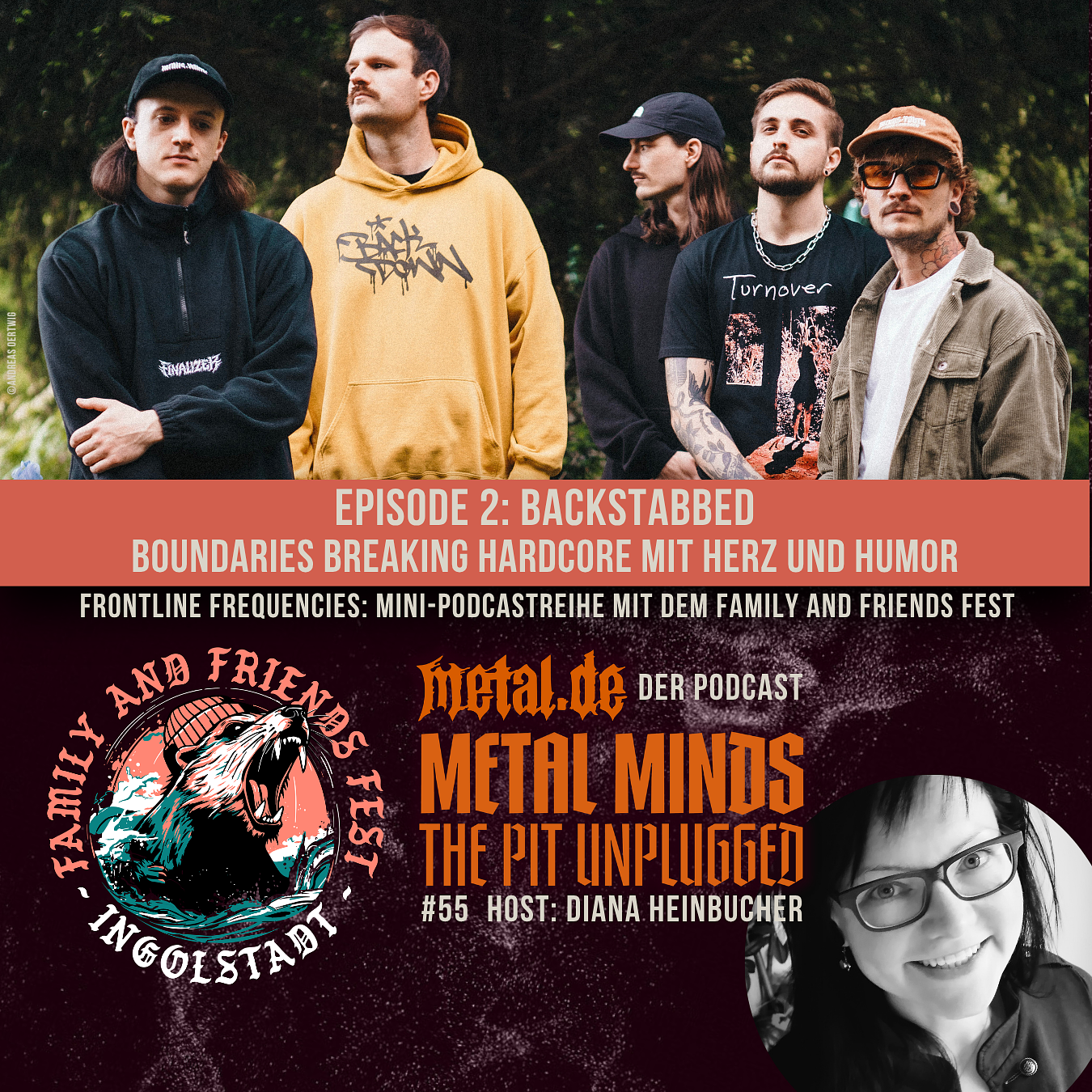 Metal Minds #55 Backstabbed episode artwork
