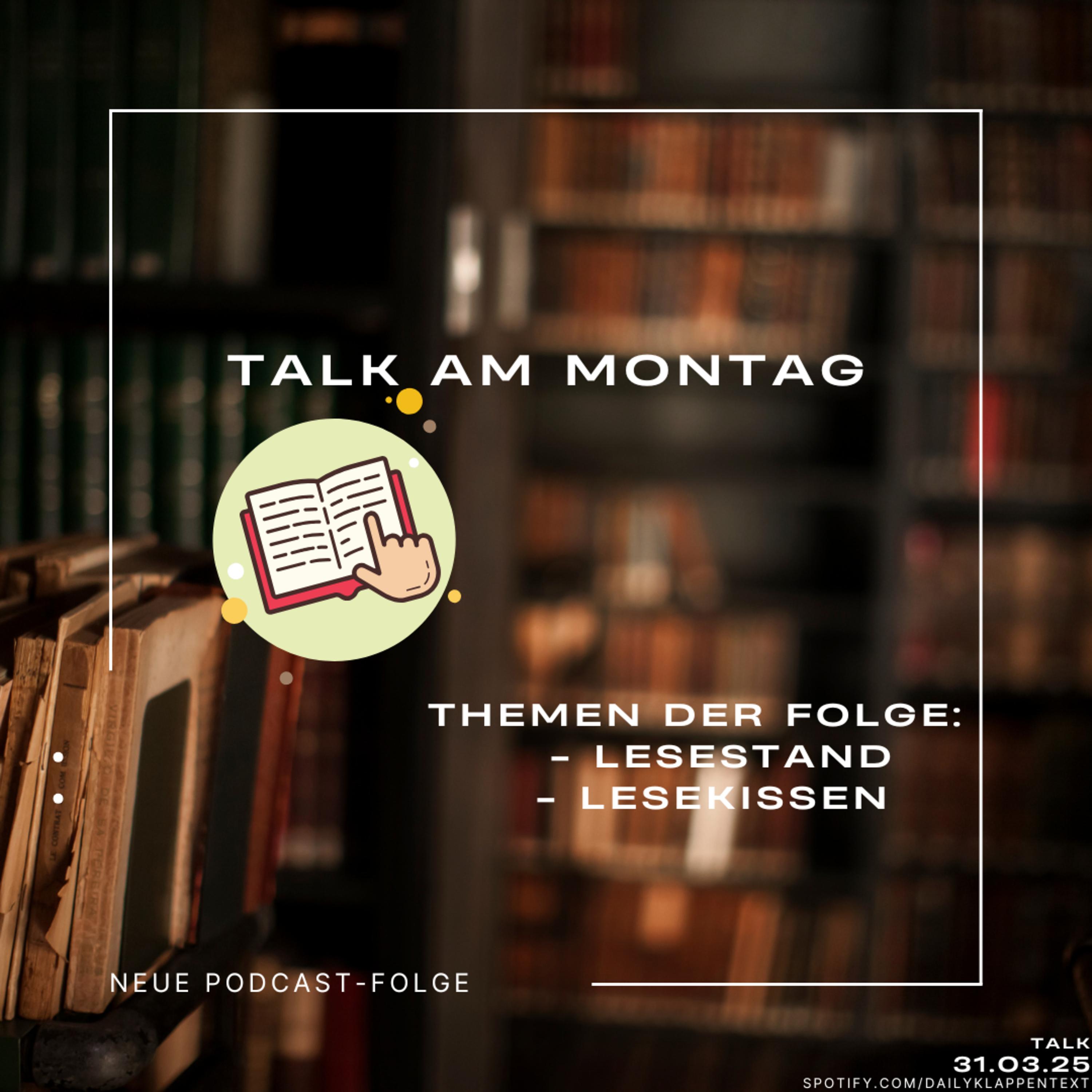 Folge 136: Der Talk am Montag: Lesekissen | Talk episode artwork