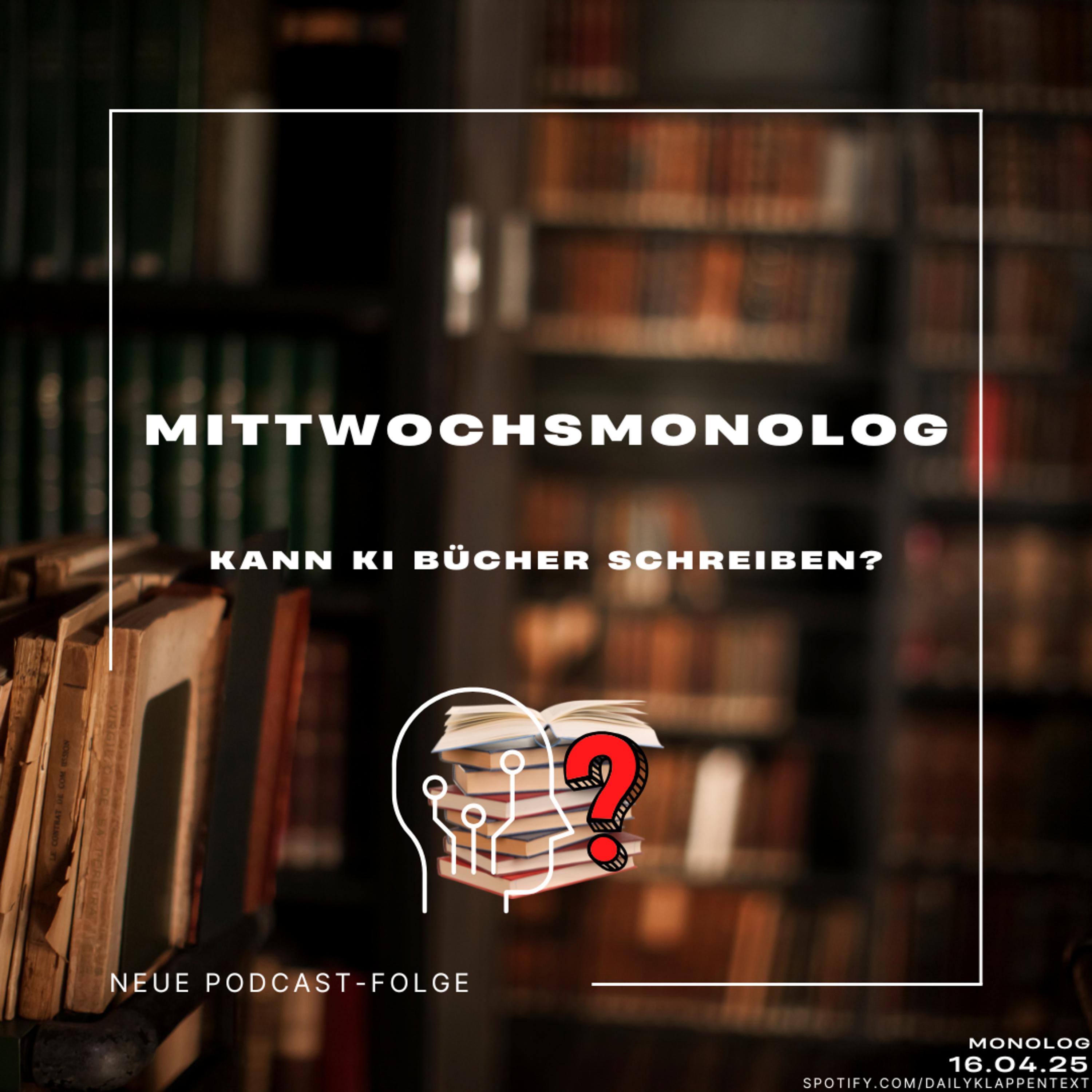 Folge 152: Mittwochsmonolog: Kann KI Bücher schreiben? | Monolog episode artwork