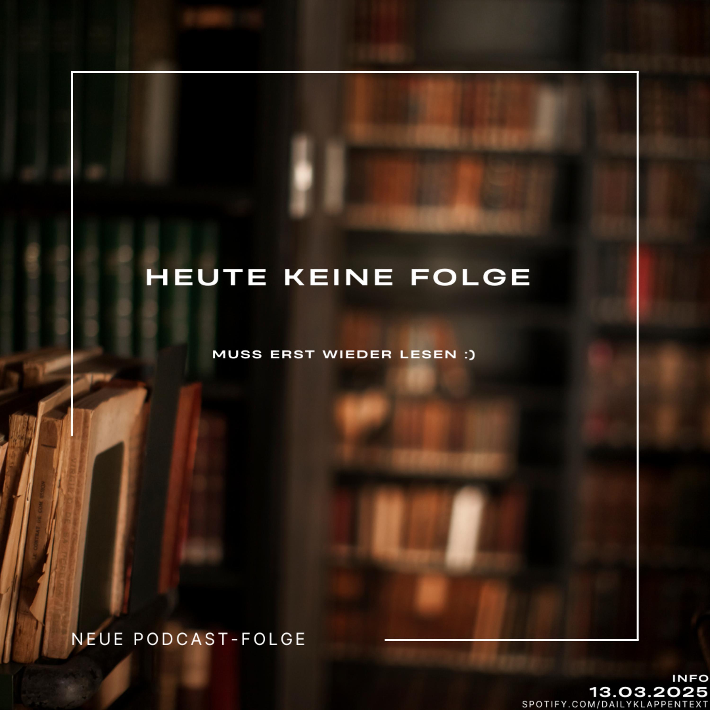 13.03.25 - keine neue Folge! | Info episode artwork