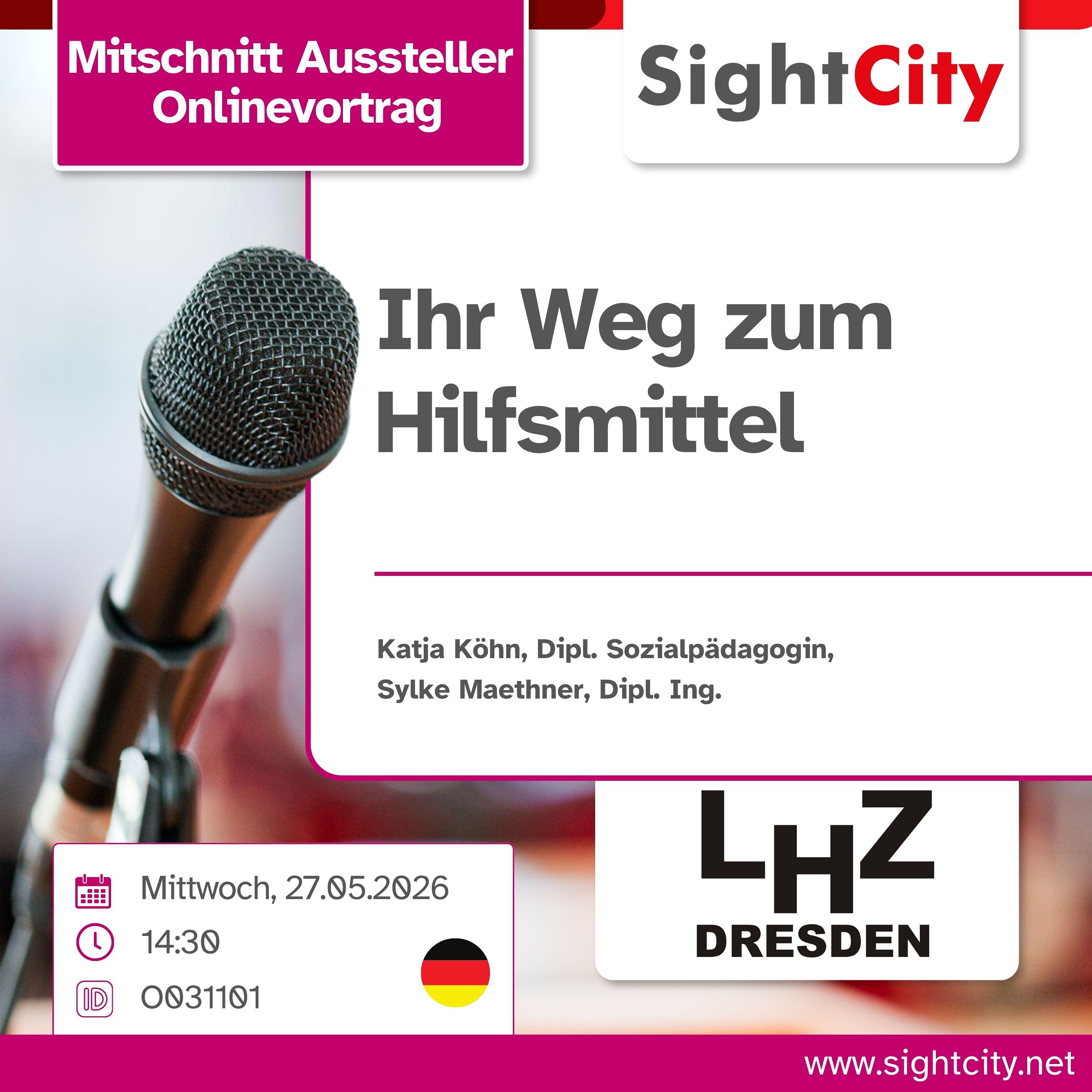 SightCity Ausstellervortrag 2026: Ihr Weg zum Hilfsmittel (O031101) episode artwork