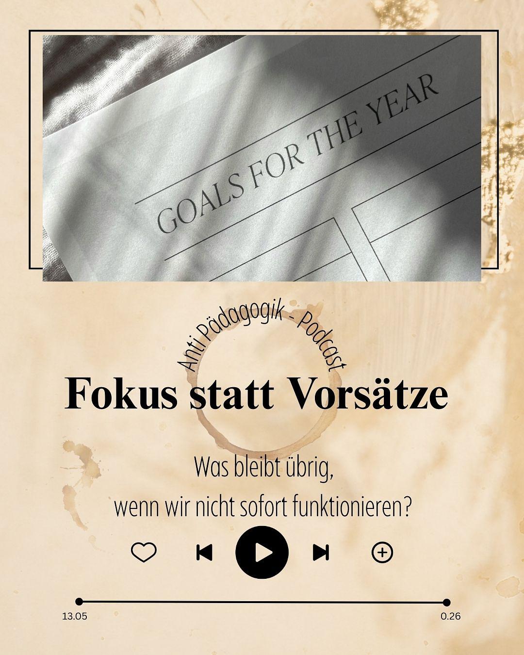 Fokus statt Vorsätze