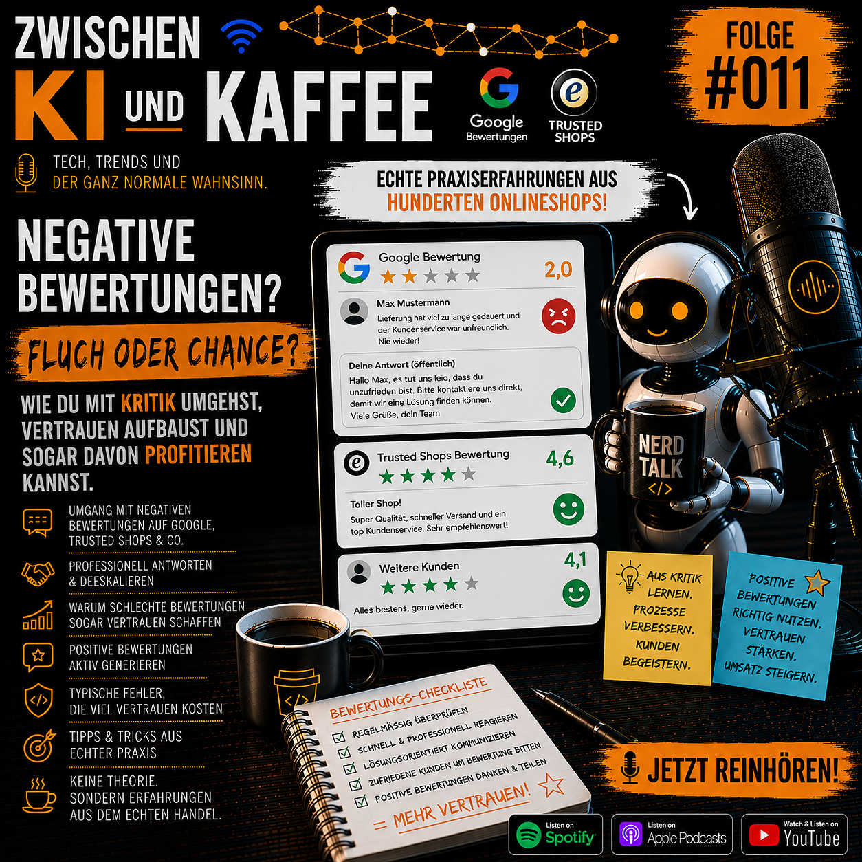 Negative Bewertungen auf Google & Trusted Shops – Fluch oder Chance? episode artwork