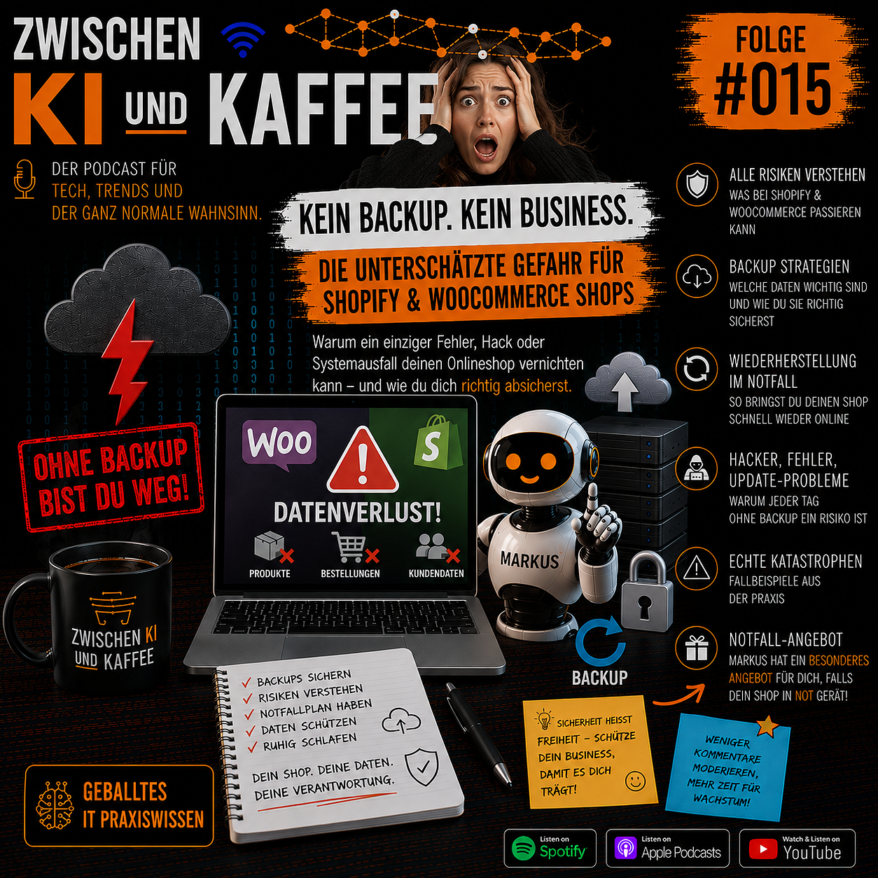 Kein Backup. Kein Business. – Die unterschätzte Gefahr für Shopify & WooCommerce Shops episode artwork