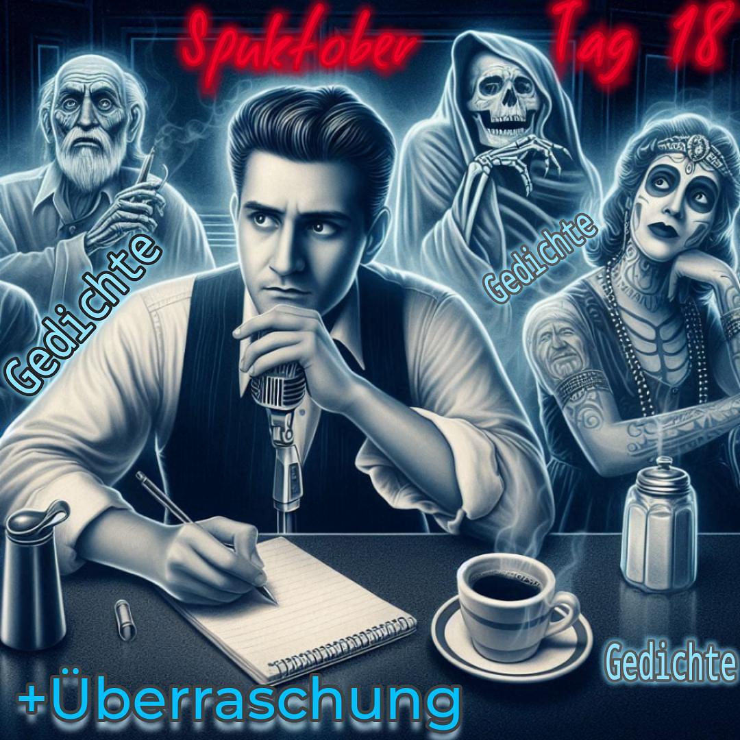 Geister Cafè - Spuktober 2024 Tag 18 Gedichte, Gedichte und eine Überraschungsgeschichte episode artwork