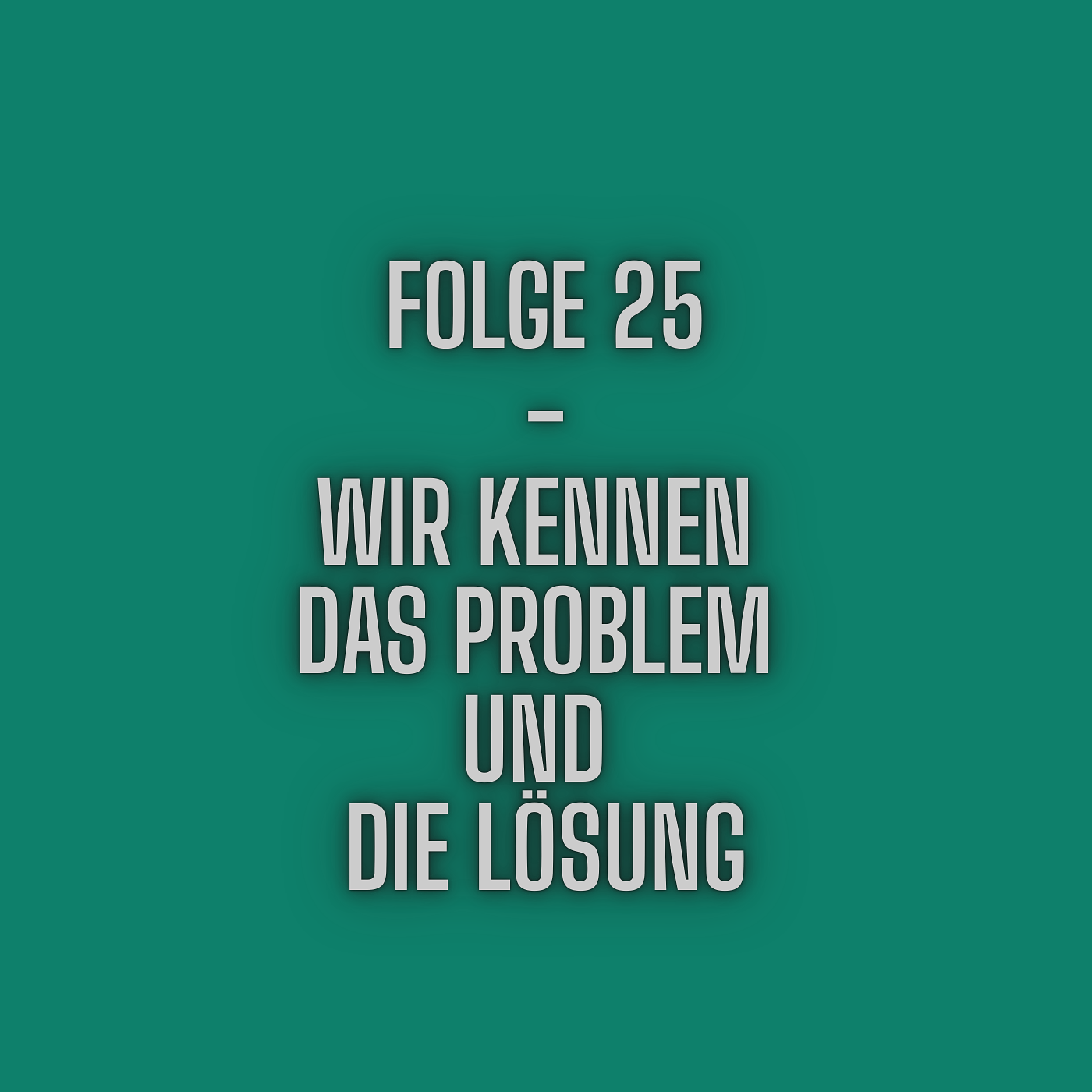 Folge 25 - Wir kennen das Problem und die Lösung
