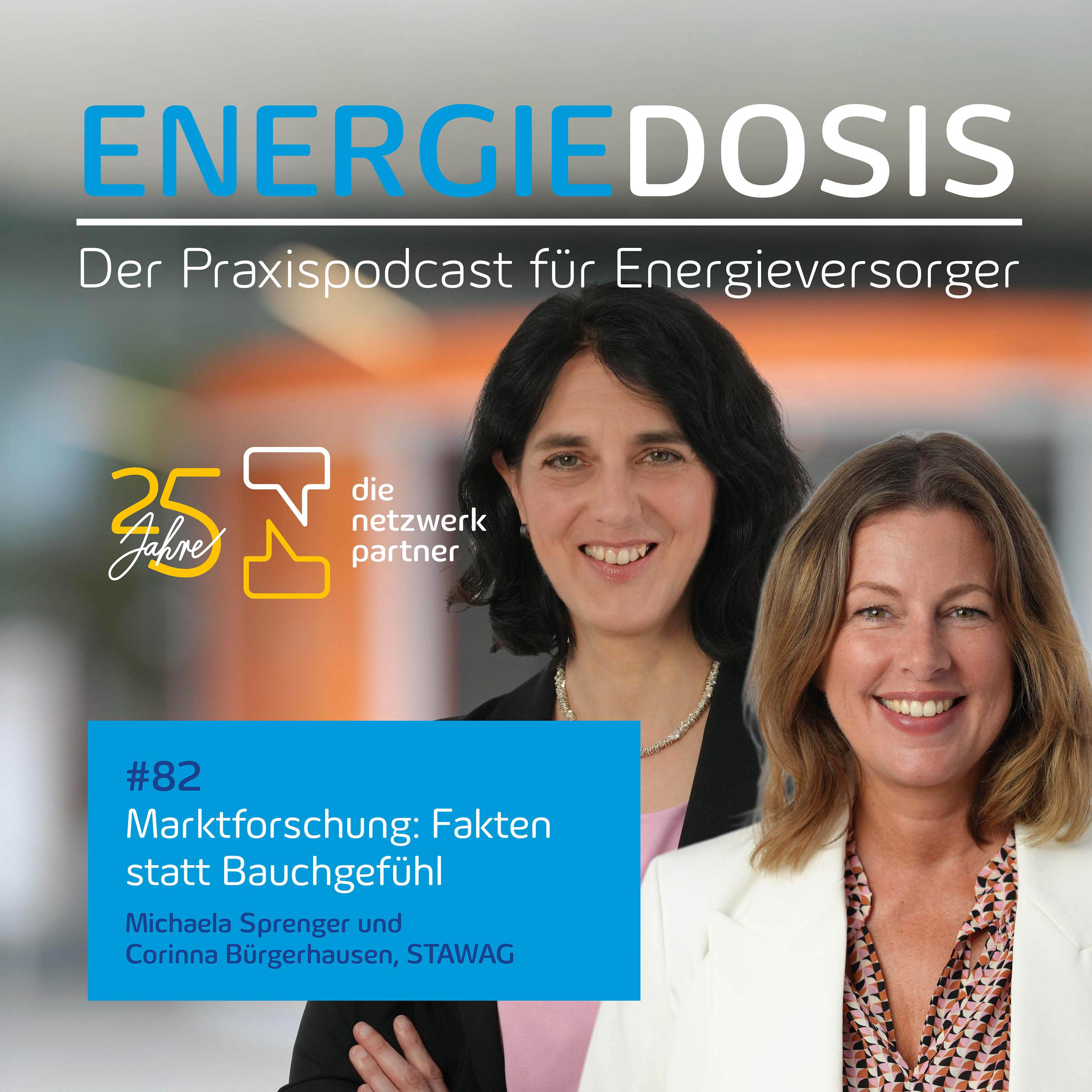 82: Marktforschung: Fakten statt Bauchgefühl – Corinna Bürgerhausen und Michaela Sprenger, STAWAG episode artwork