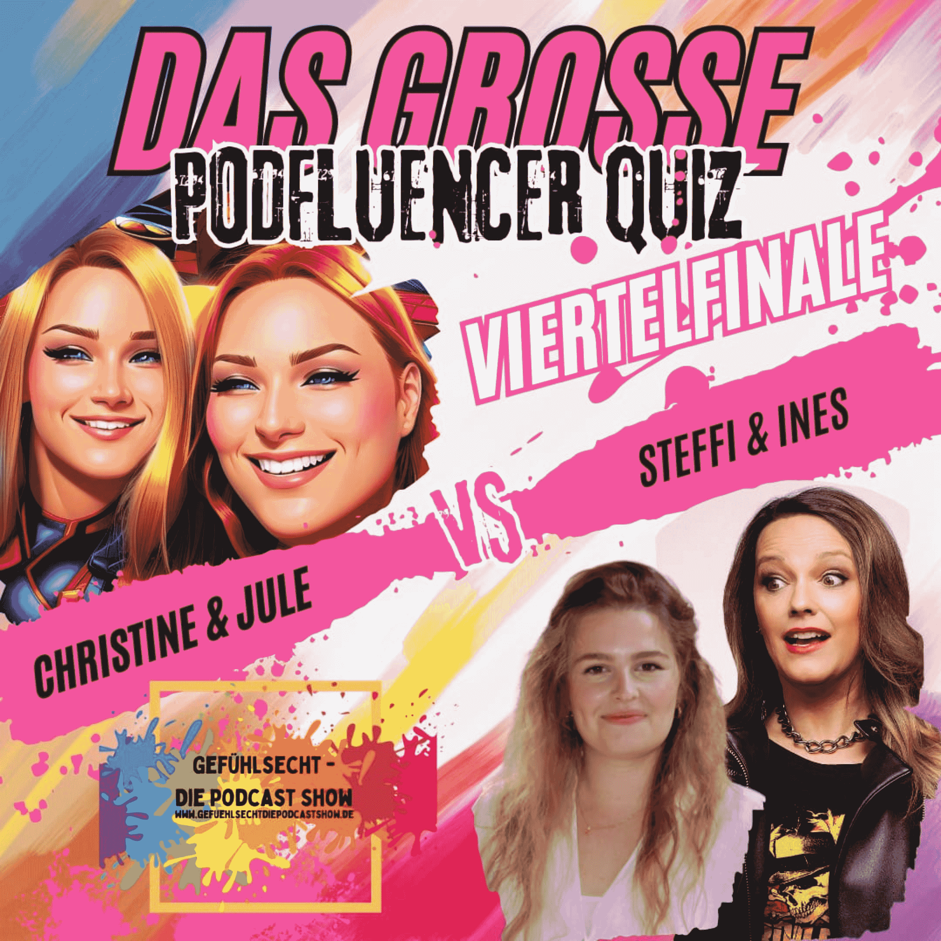 218 Podfluencer Quiz: Zweites Viertelfinale (Trash*innen vs. (R)ECHT INTERESSANT! & legalnerd)  by Die Podfluencer Community episode artwork