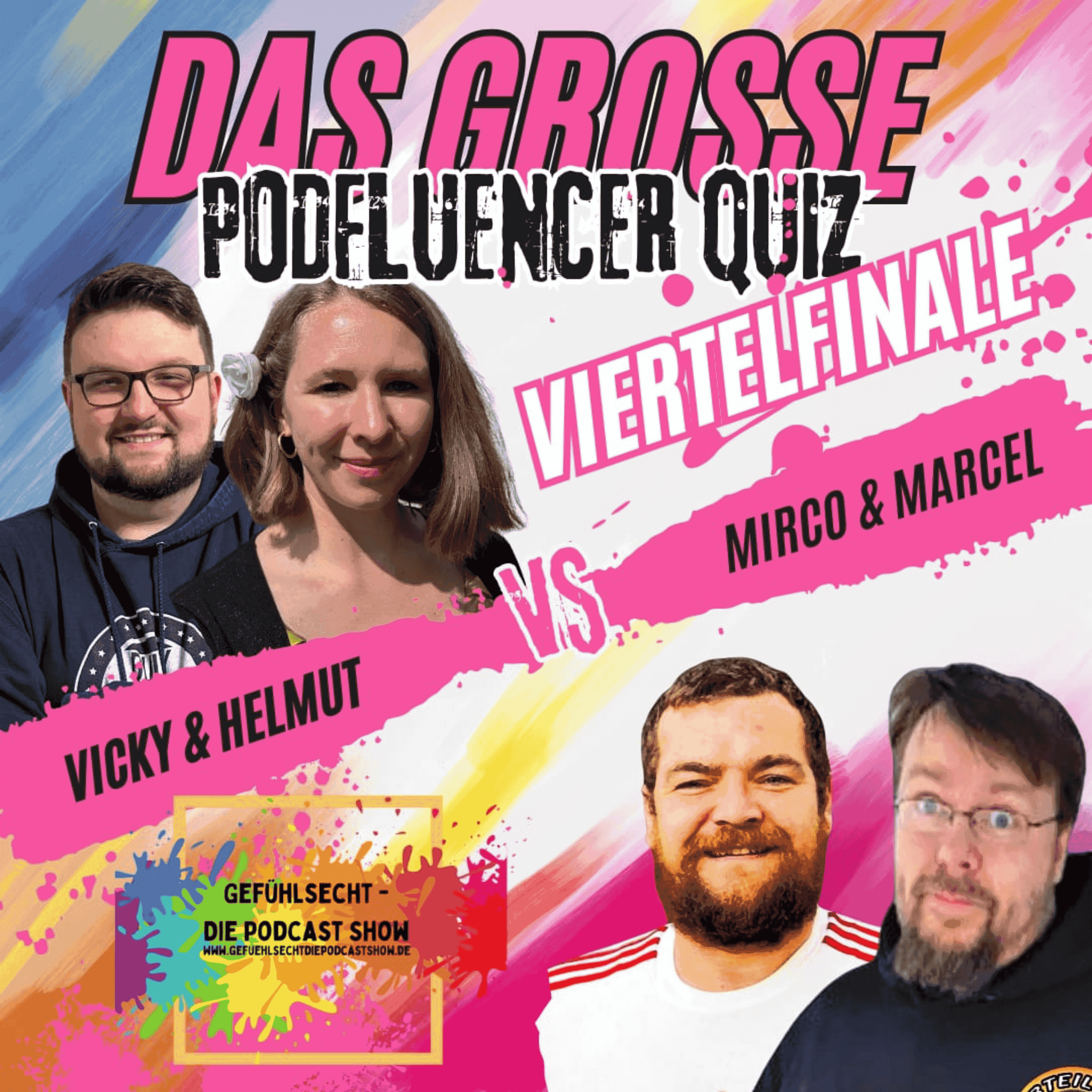 215 Podfluencer Quiz: Erstes Viertelfinale (Popcorn zum Mitnehmen vs. Abteilung Verpeilung) by Die Podfluencer Community episode artwork