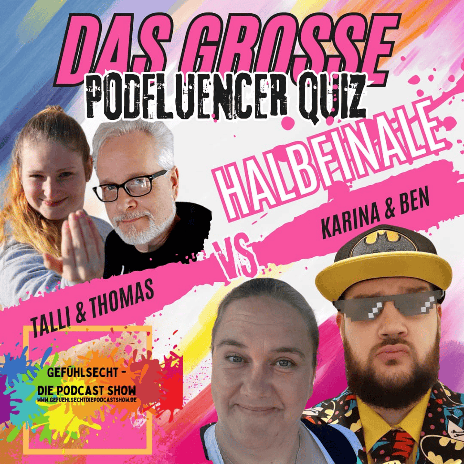 228 Podfluencer Quiz: Zweites Halbfinale (Team T mit Talli und Thomas vs. Papaherz Podcast und Wohin als nächstes?)  by Die Podfluencer Community episode artwork