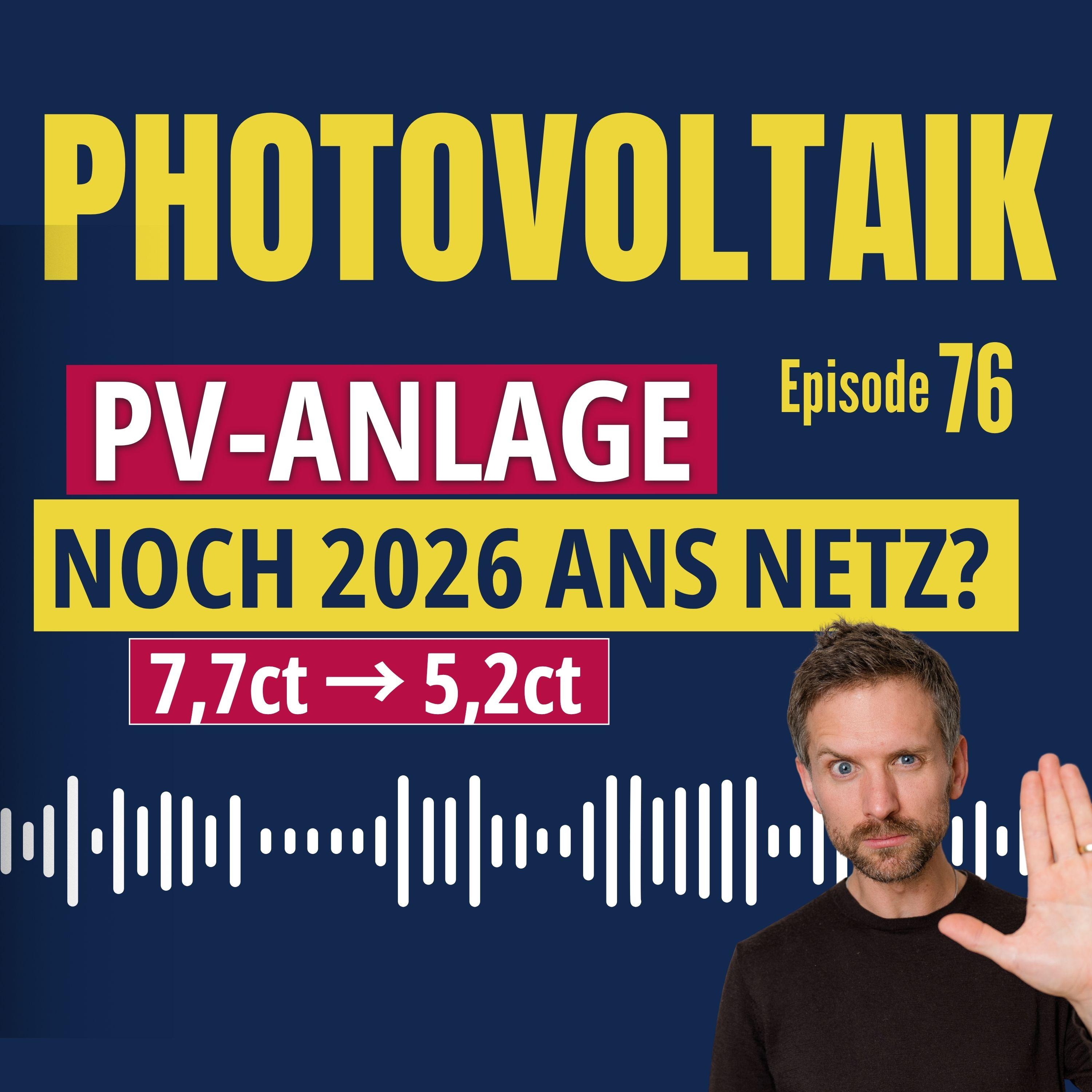 Photovoltaik noch 2026 bauen oder warten? episode artwork