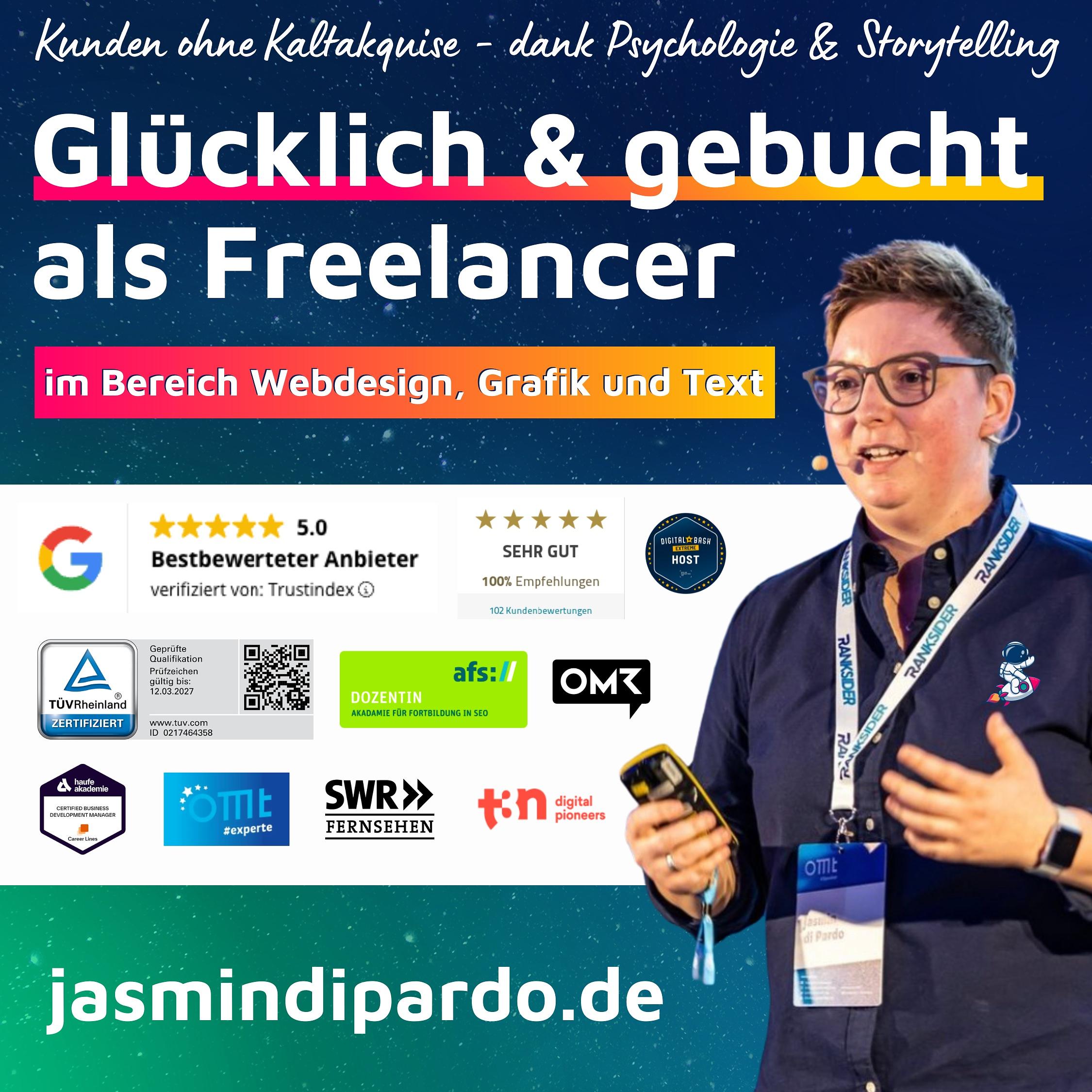 Glücklich & gebucht: Positionierung und Kundengewinnung für Freelancer in Webdesign, Grafik, Text (ohne Kaltakquise)