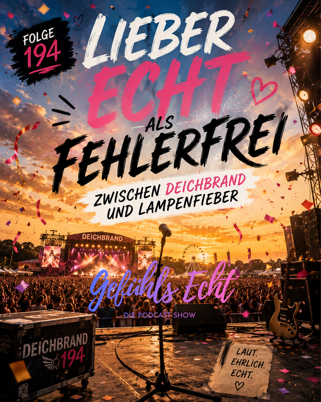 Lieber echt als fehlerfrei -  Zwischen Deichbrand und Lampenfieber episode artwork
