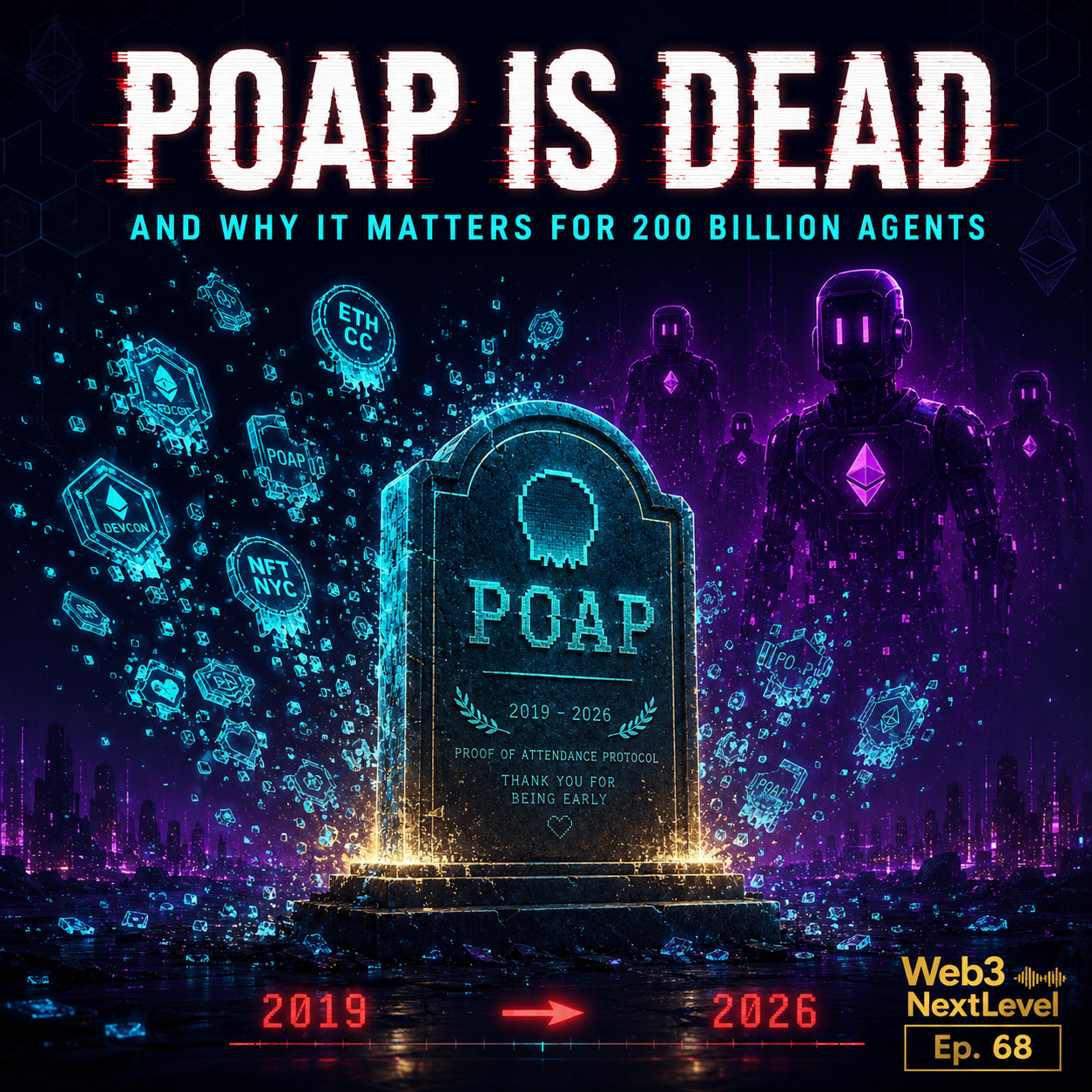 #68 - Ende von POAP — und was das für 200 Milliarden Agenten bedeutet episode artwork