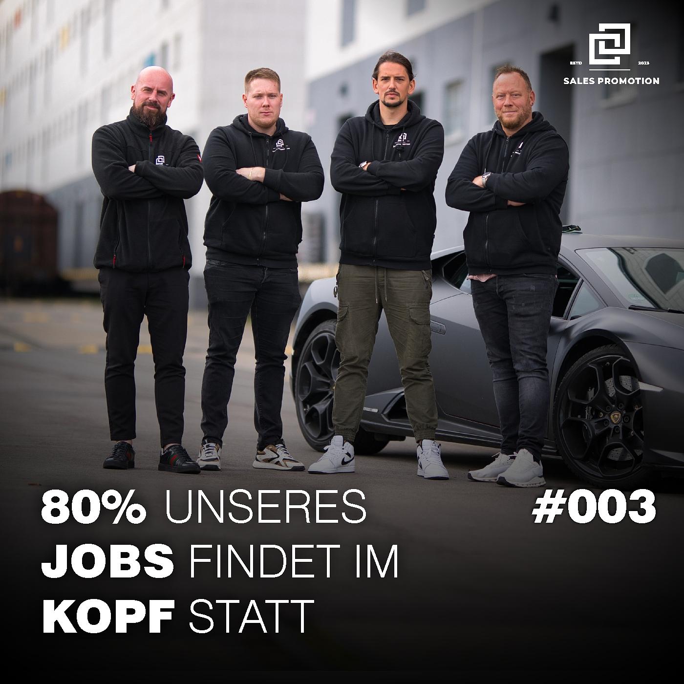 80% unseres Jobs findet im Kopf statt