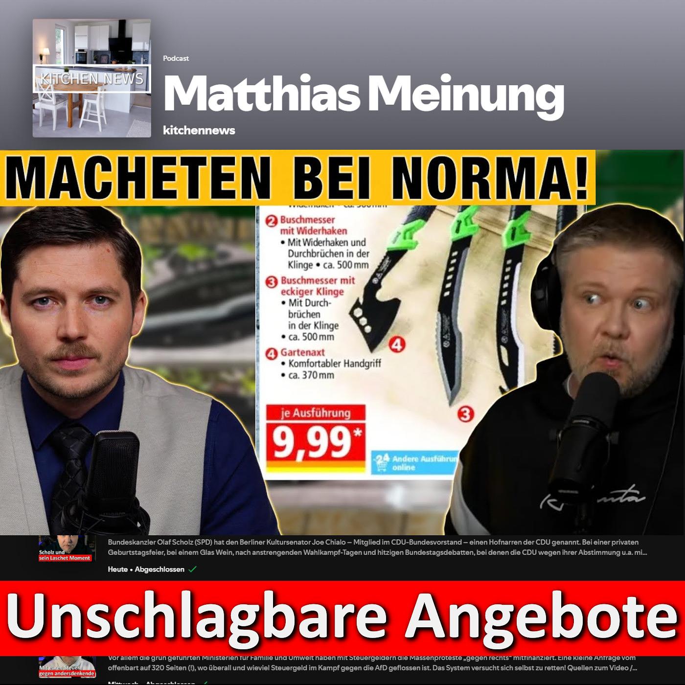 Sterneküche: MACHETEN bei Norma für 9,99€, Shlomo ist zurück & syrisches Kind aus Schule abgeschoben! episode artwork
