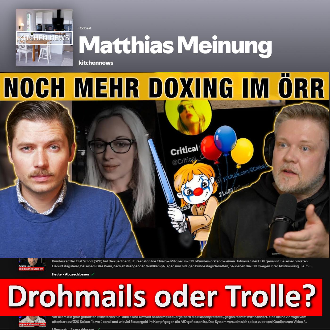 Sterneküche: ÖRR Doxxing geht weiter! Droh-Mails wegen Clownswelt & Sellner LIVE zum Remigrationsgipfel episode artwork