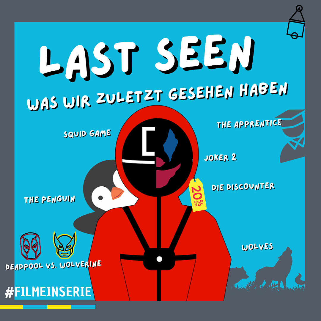 Deadpool vs. Wolverine, Wolves, Die Discounter, The Penguin, The Apprentice, Joker 2, Squid Game - Zuletzt gesehen (10) - FIS - (#164) episode artwork