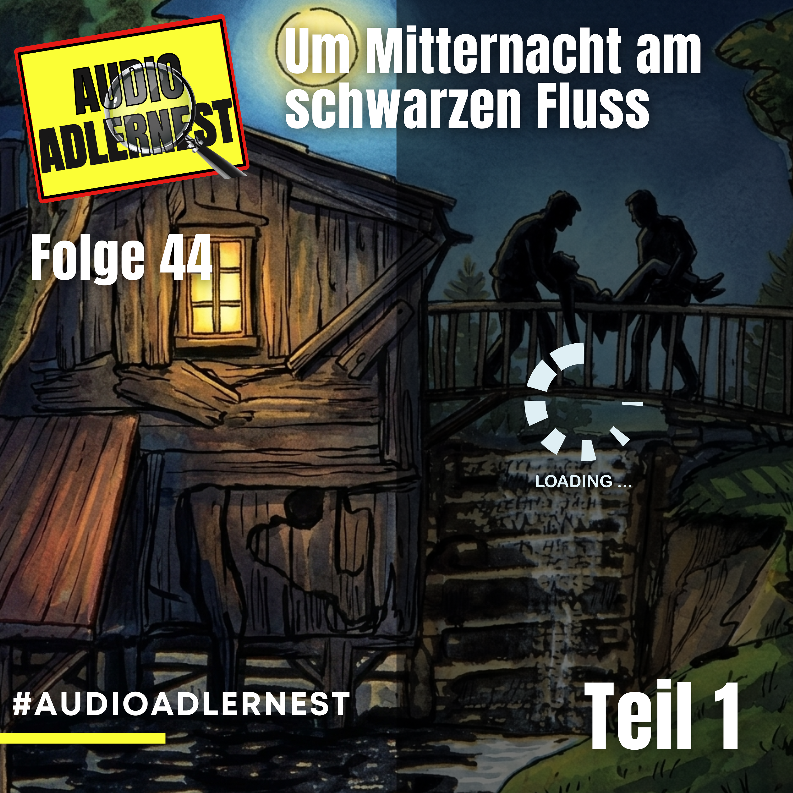 Um Mitternacht am schwarzen Fluss - Seite 1 - TKKG Folge 44 - Audio Adlernest (#120)