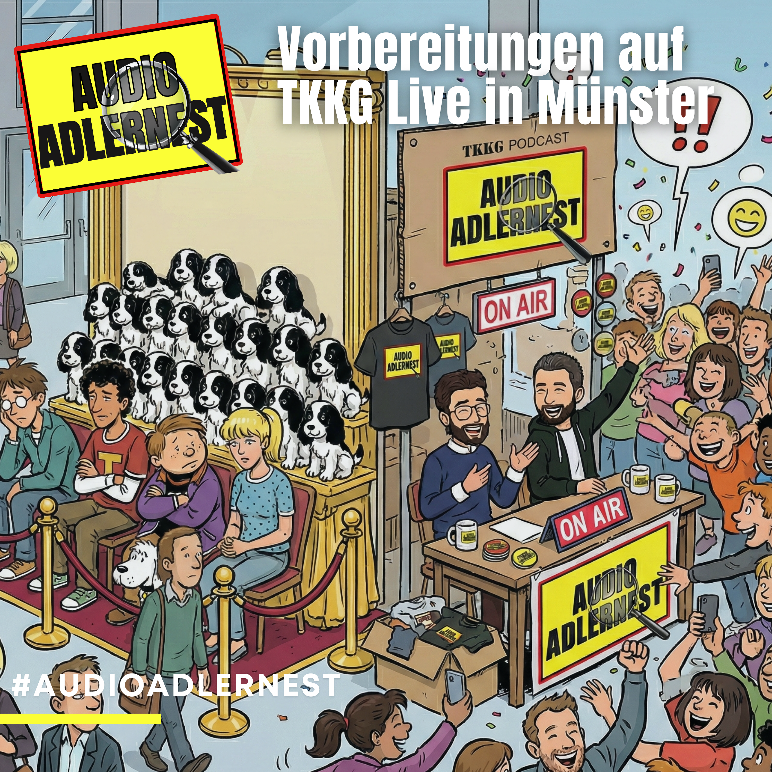 Vorbereitungen auf TKKG Live in Münster - Das verschollene Zepter von Gizeh (#109)