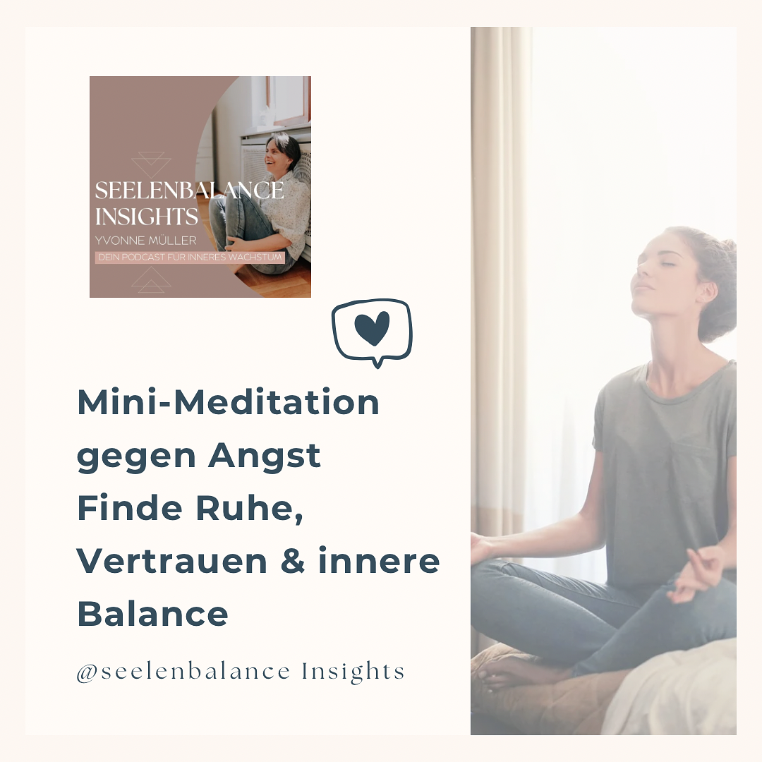 „Mini-Meditation gegen Angst, finde Ruhe, Vertrauen & innere Balance“ episode artwork
