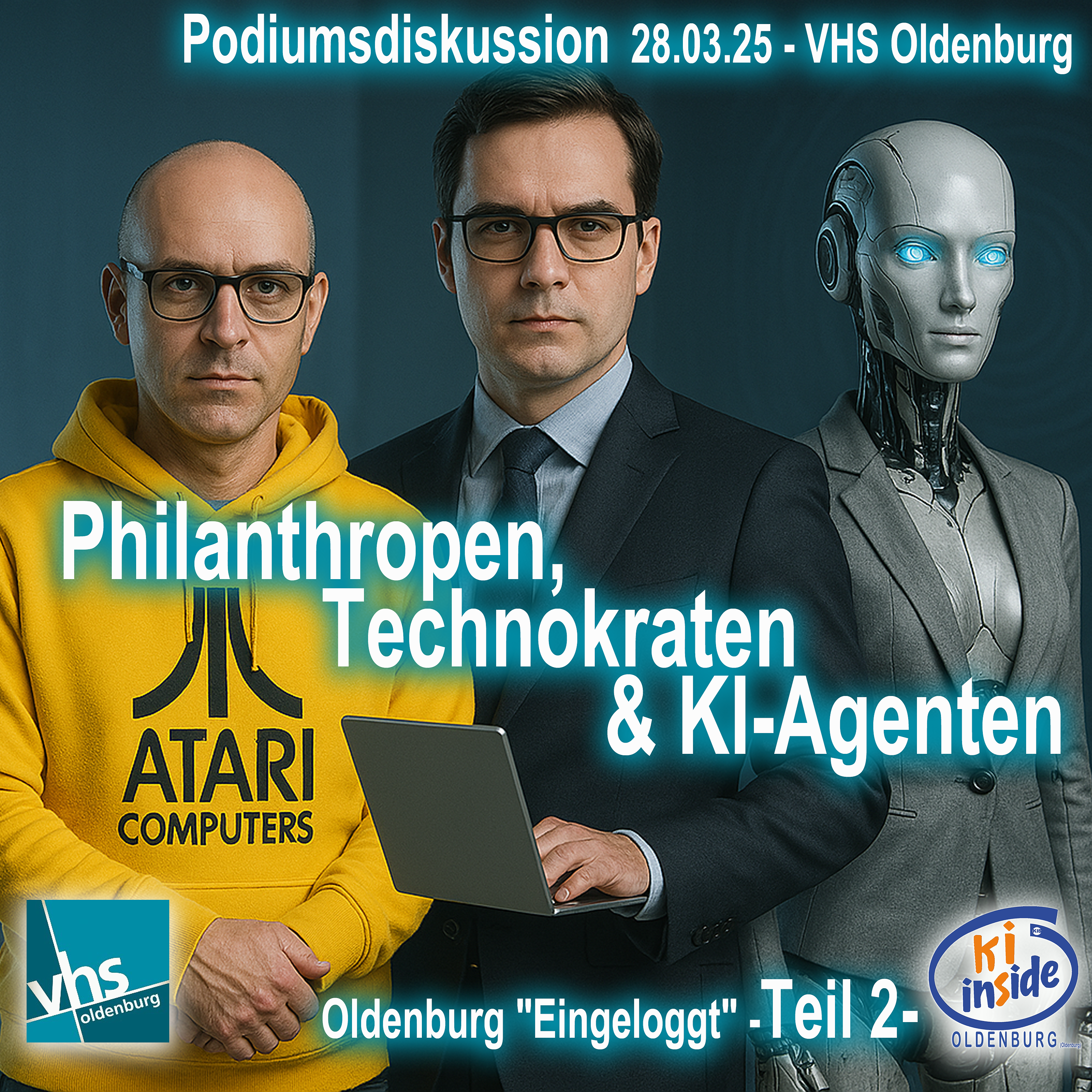cover of episode Philanthropen, Technokraten und KI-Agenten - Teil 2 - VHS Oldenburg "Eingeloggt" 27