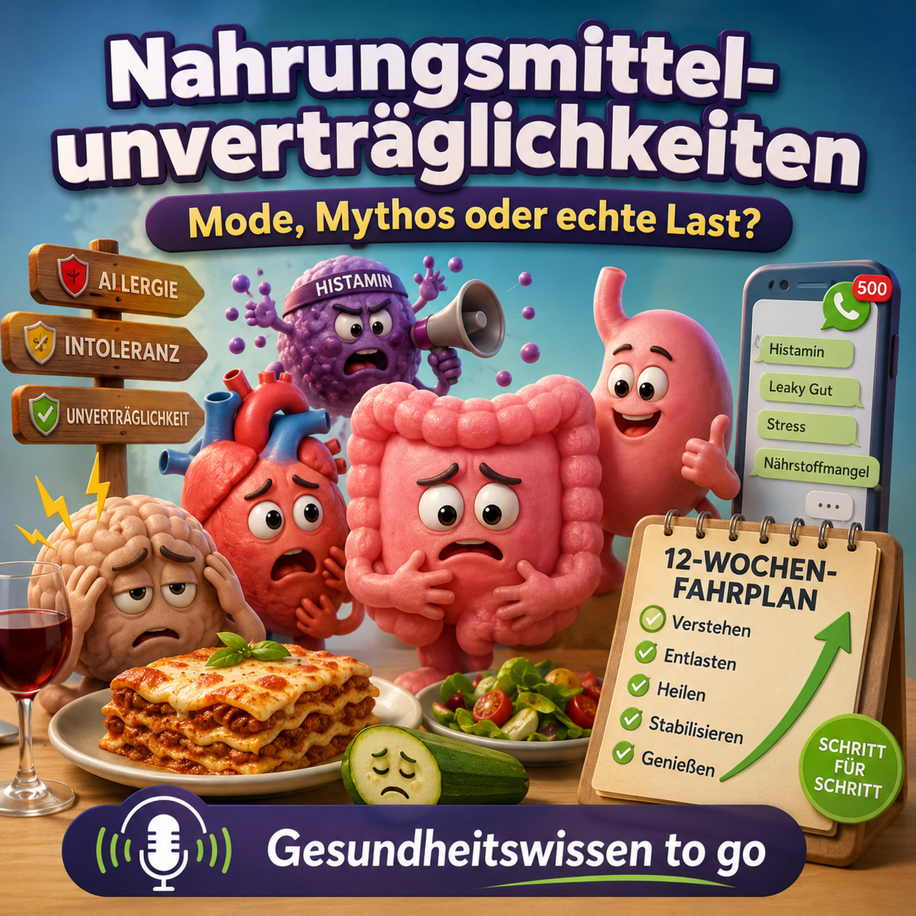 Histamin, Laktose & Co: Wann eine Unverträglichkeit zur Belastung wird episode artwork