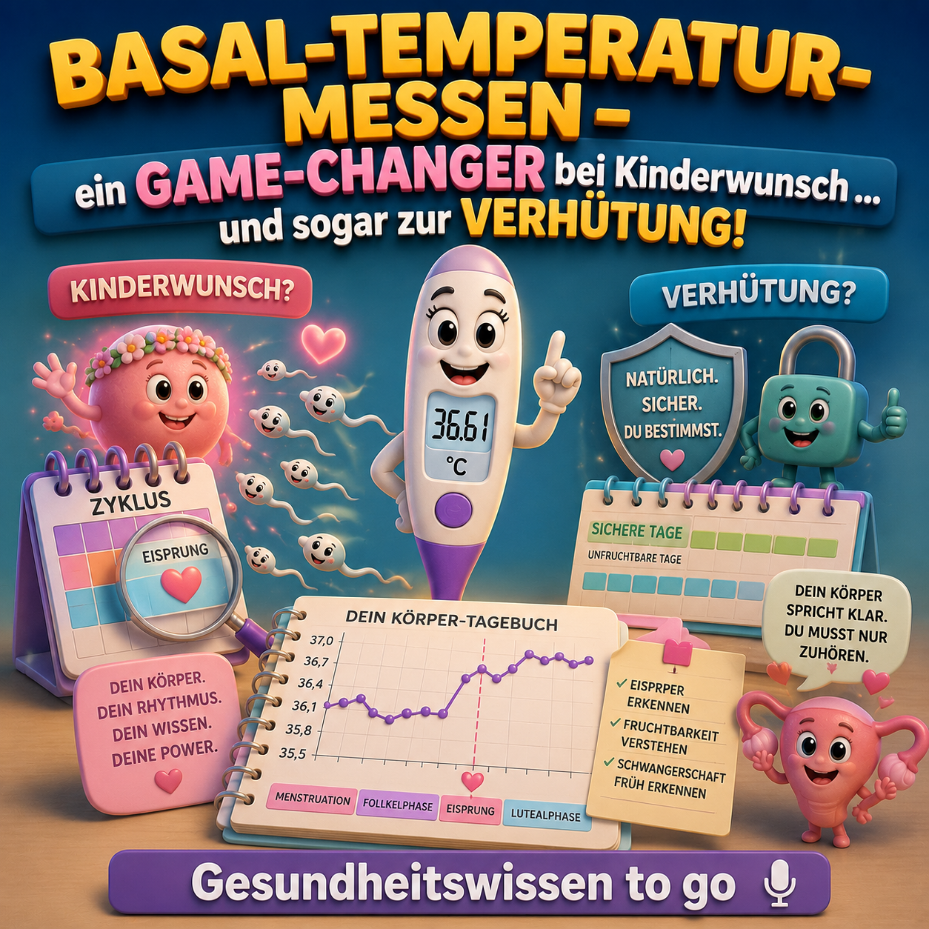 So nutzt du deine Basaltemperatur für Zyklus & Fruchtbarkeit episode artwork