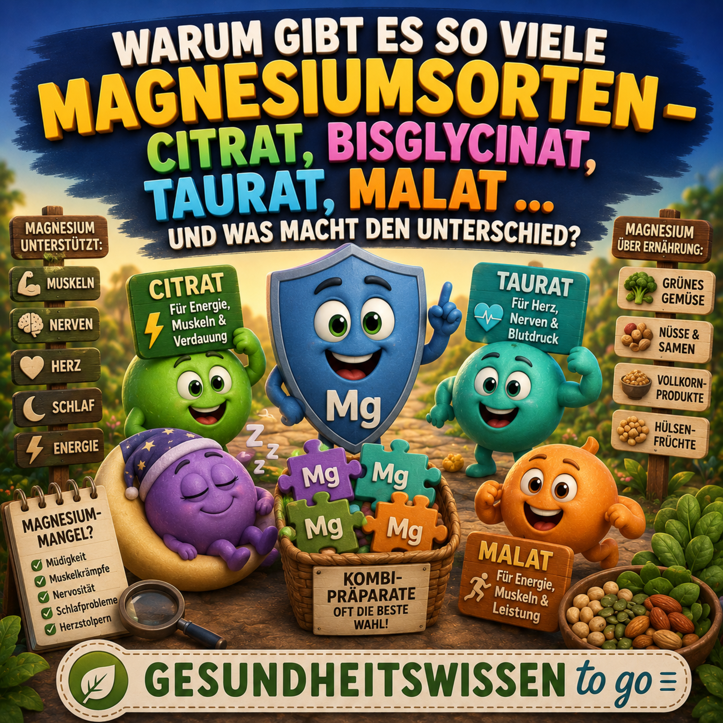 Magnesium verstehen: Citrat, Malat, Glycinat & Co einfach erklärt episode artwork