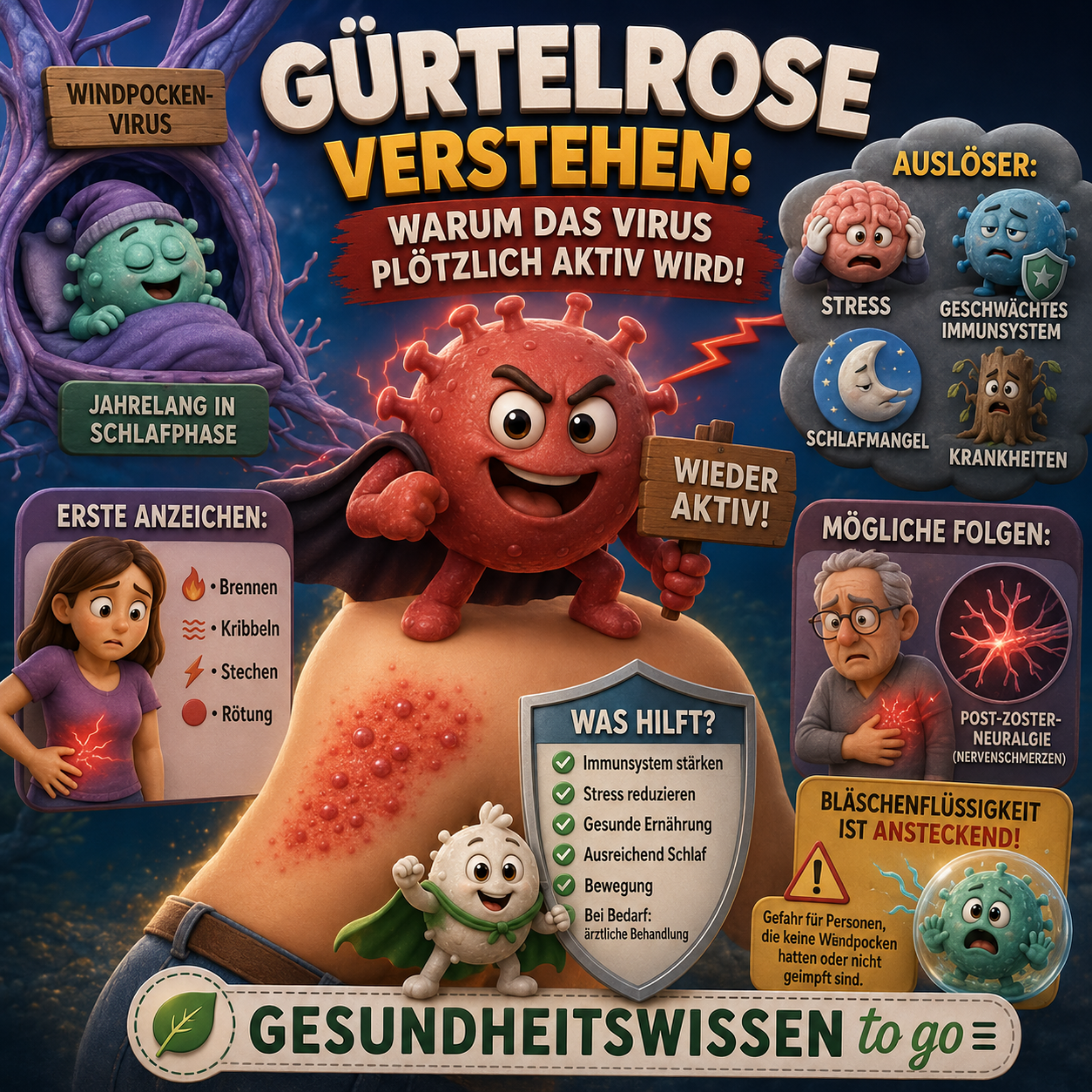 Gürtelrose einfach erklärt: Erkennen, verstehen, vorbeugen episode artwork