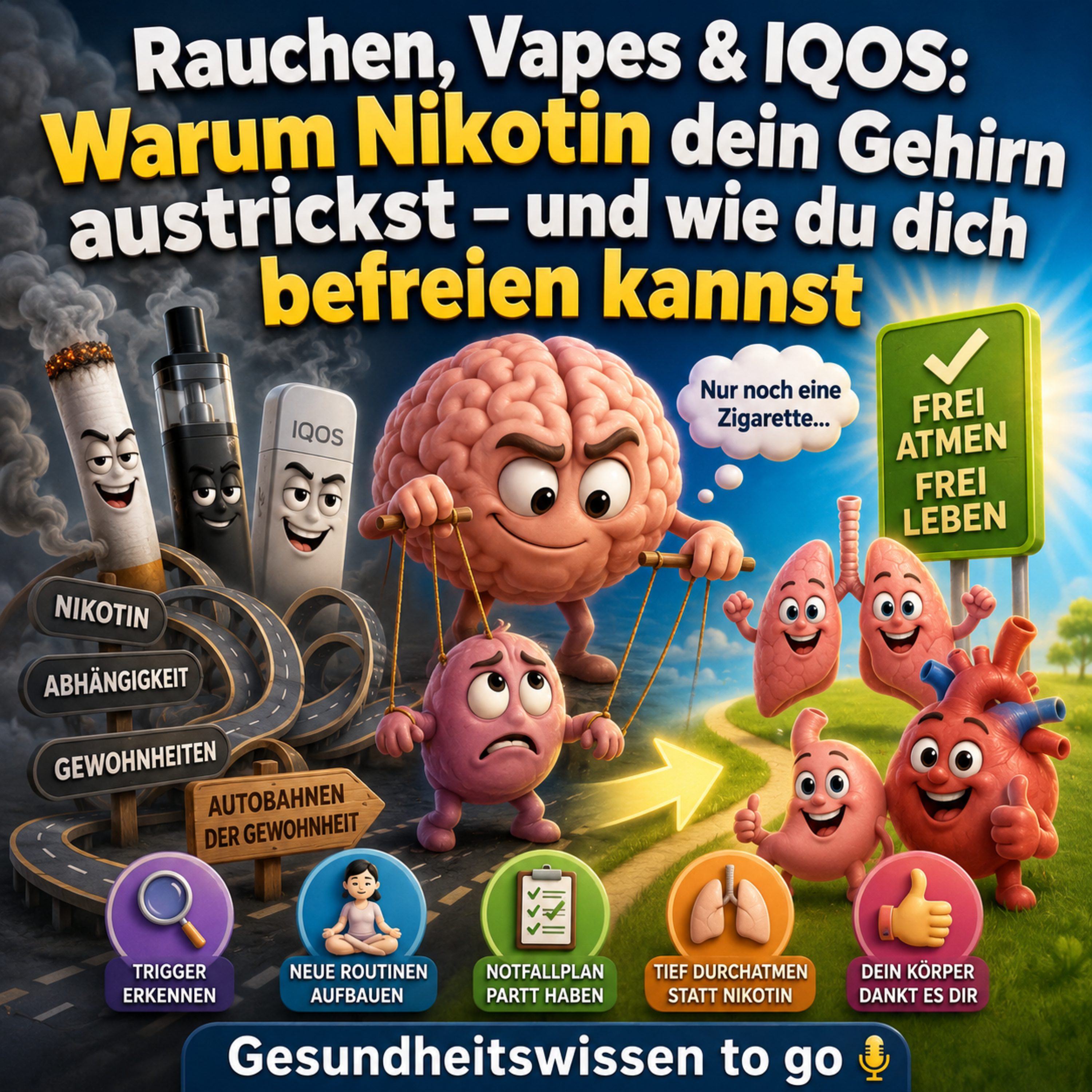 Warum Nikotin und rauchen dein Gehirn austrickst episode artwork