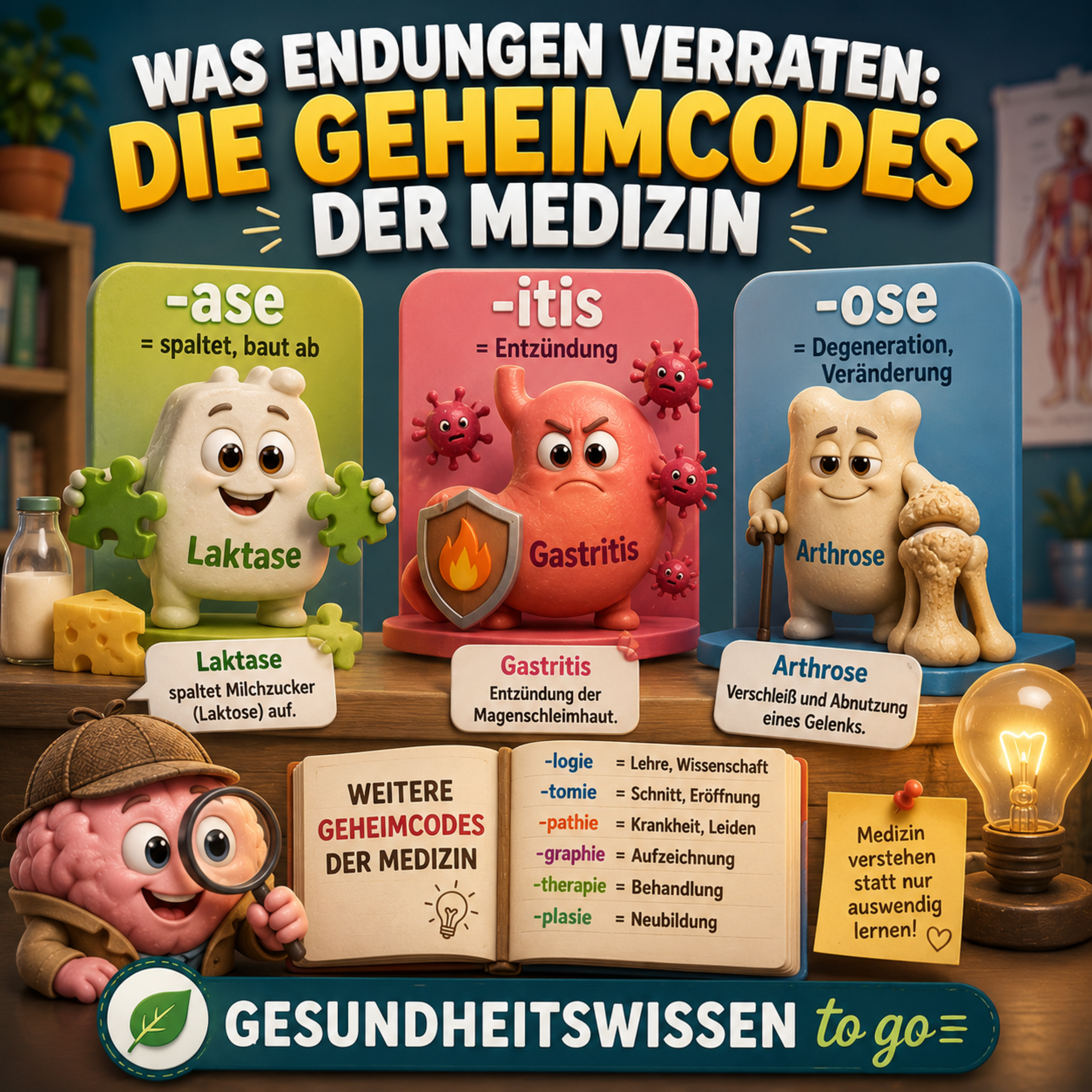 Vom Fachchinesisch zur Klarheit – Medizin-Endungen erklärt episode artwork